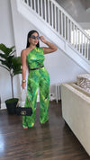 Green Tropical Jumpsuit