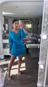 Blue Pearl knit dress