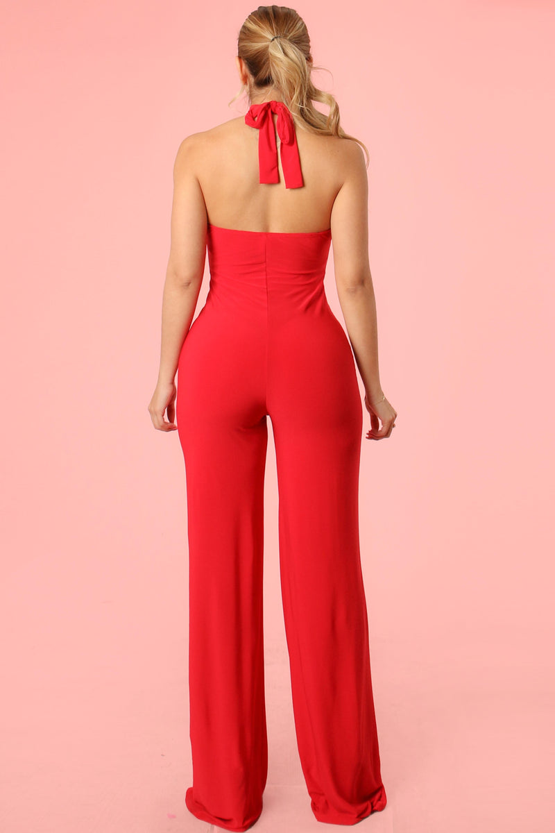 Julianna Red Jumpsuit