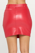 Pu Red Skirt