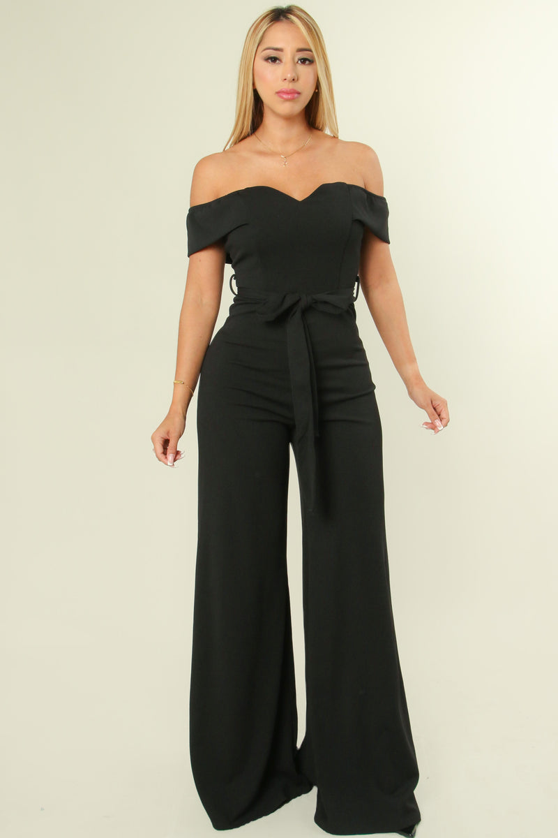 Marce Solid Black Jumpsuit