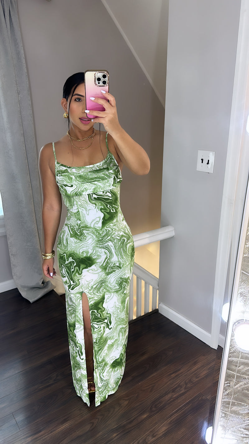 Green Alexia Maxi Dress