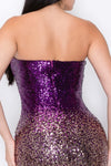 Multicolor Sleeveless sequins dress