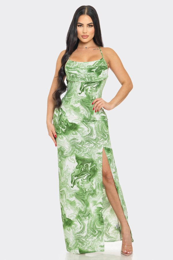 Green Alexia Maxi Dress