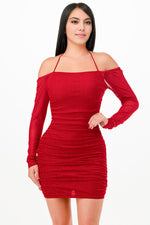 Red Off Shoulder Dress