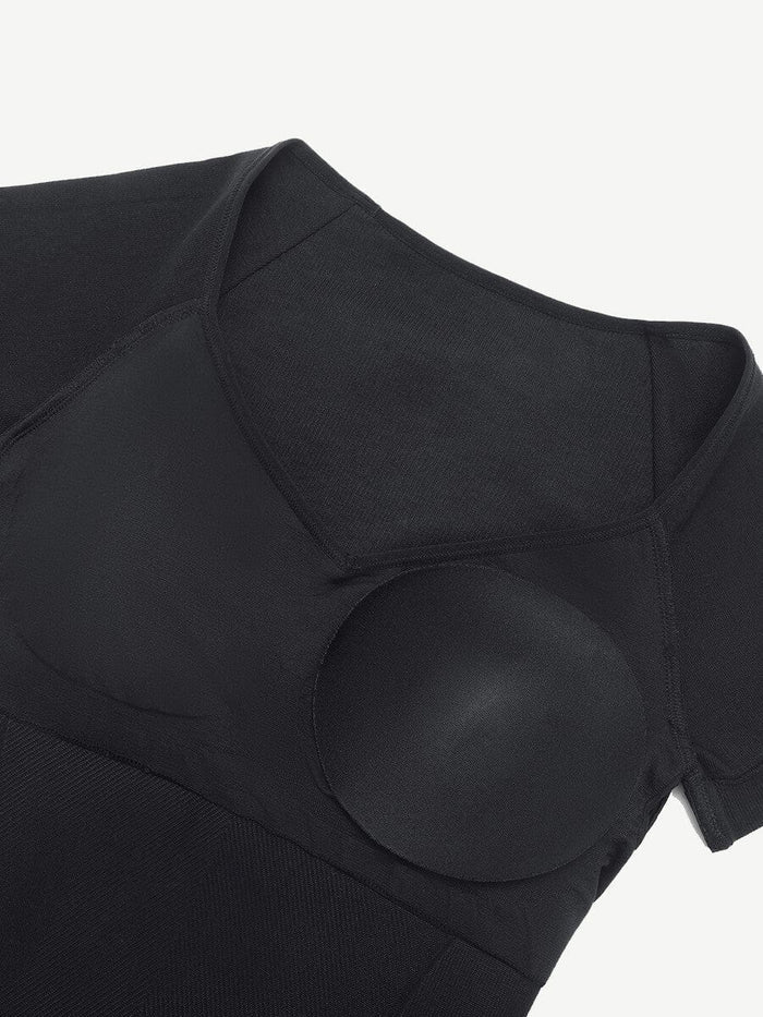 Black short Sleeve Bodysuit