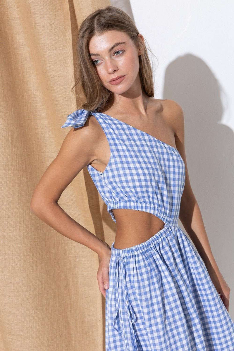 Blue Plaid Dress