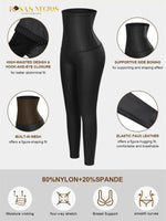 Corset Leggings Leather Effect