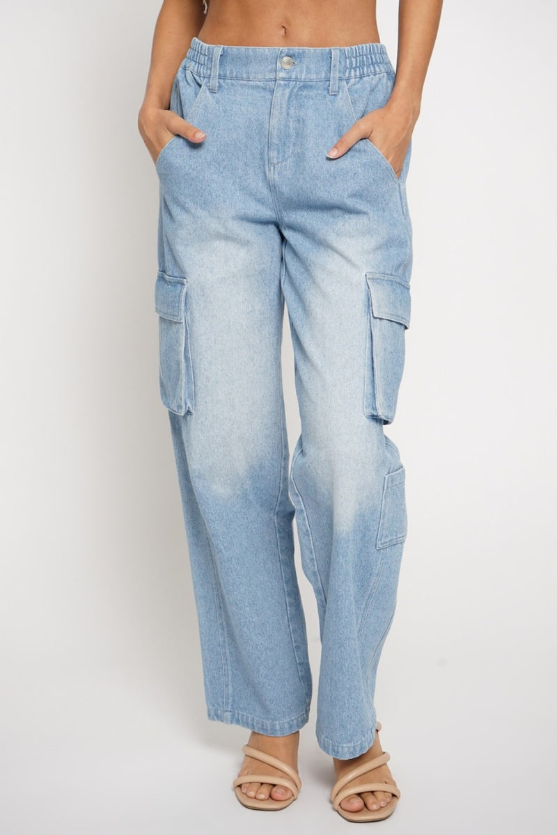 Cargo Denim Pants