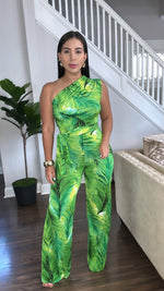 Green Tropical Jumpsuit