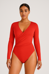 Limited Edition Overlapping Waist and Tummy Control Bodysuit