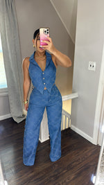 Denim Vest Pants Set