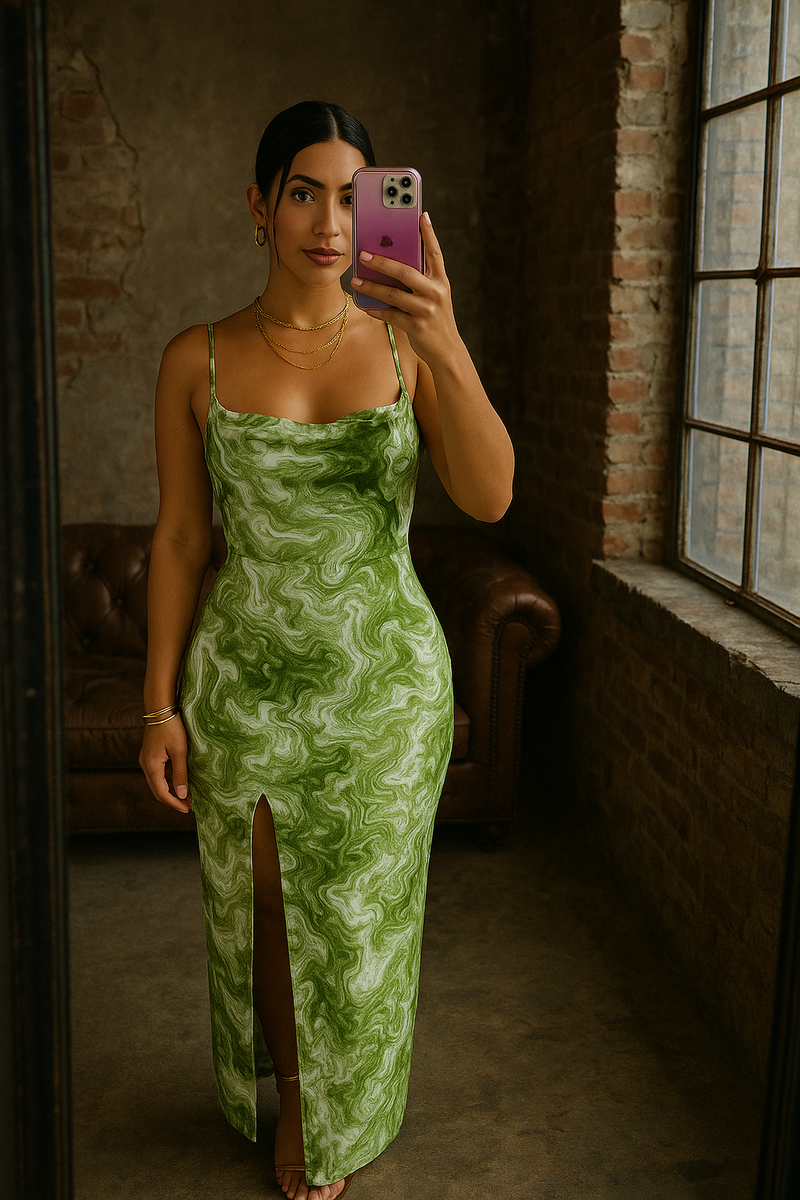 Green Alexia Maxi Dress
