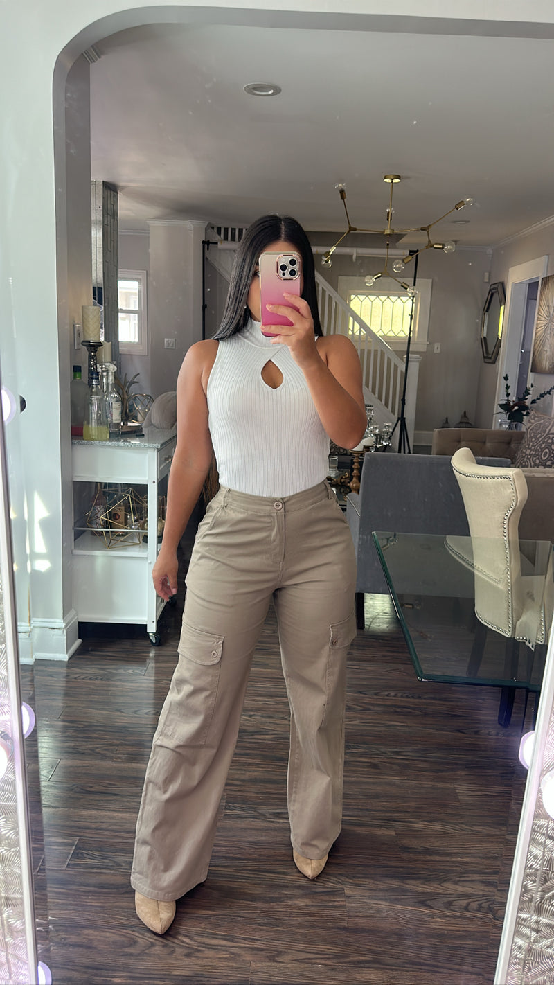 Mocha Cargo Pants