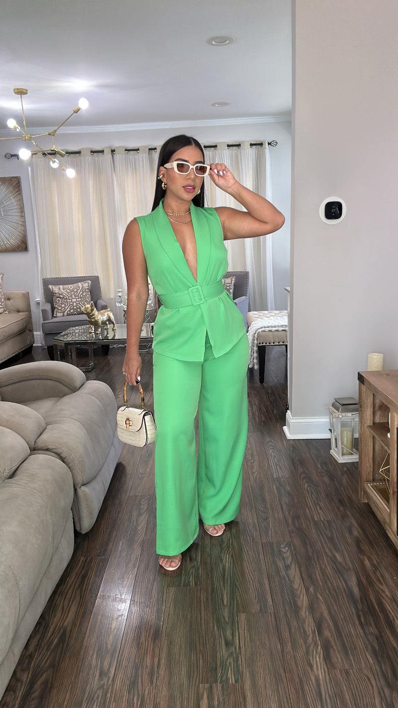 Green Two piece set