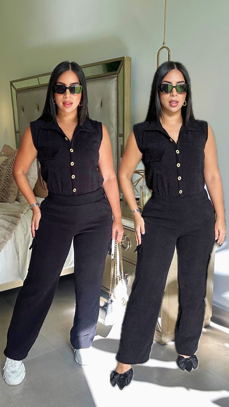 Black Two Piece Set