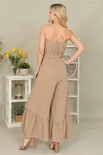 Taupe Tube Jumpsuit