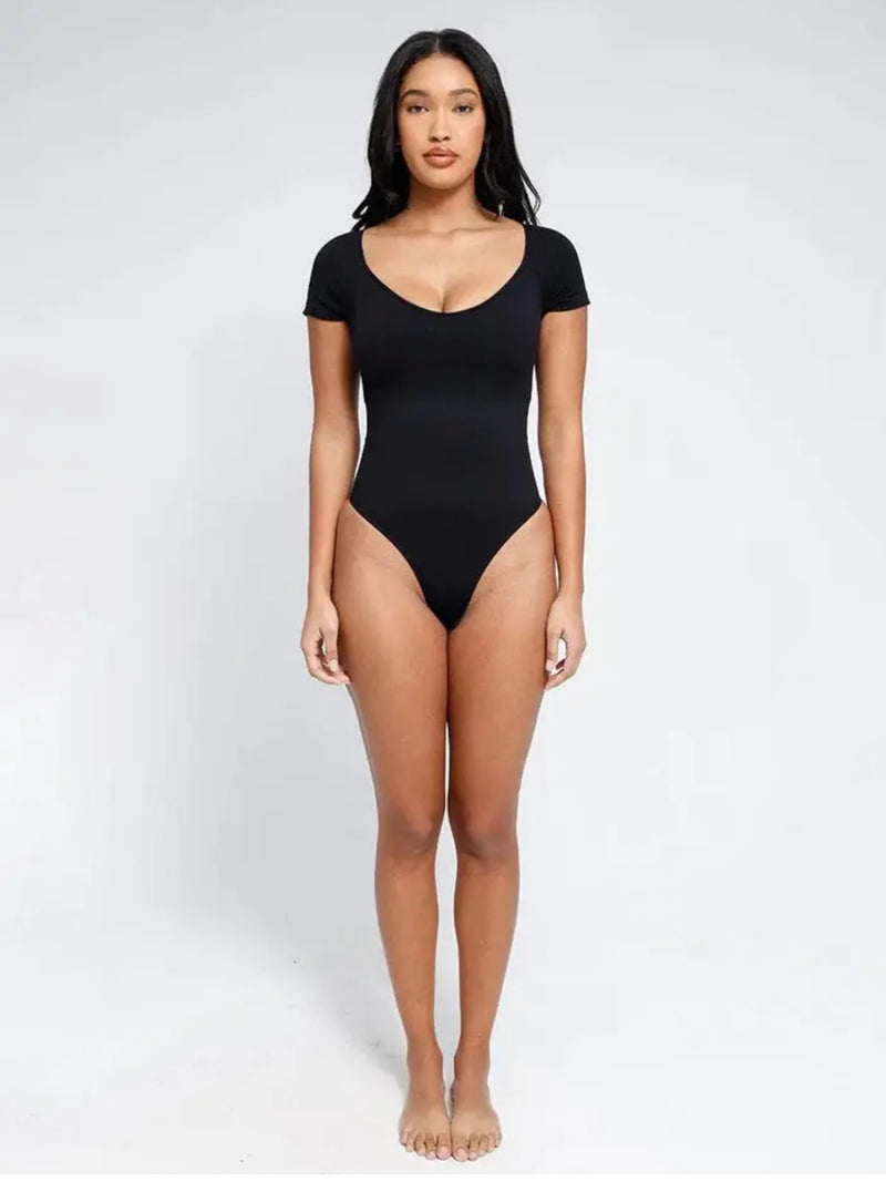 Black short Sleeve Bodysuit