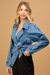 Denim Trench Jacket