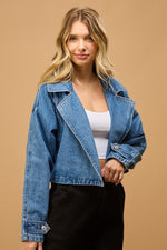 Denim Trench Jacket