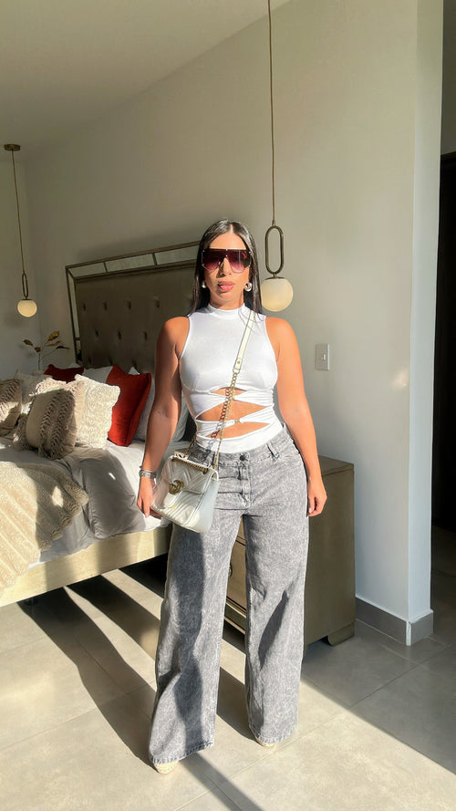 Mariah white Bodysuit