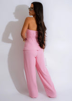 Tube Top and Wide Leg Trousers Set