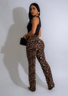 Animal Print Tailored Boot Pant