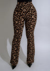 Animal Print Tailored Boot Pant