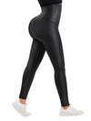 Corset Leggings Leather Effect