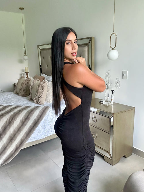 Open Back Maxi Dress