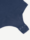 Seamless Dark Blue Long Sleeve Bodysuit