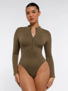 Seamless front Zipper Long Sleeve