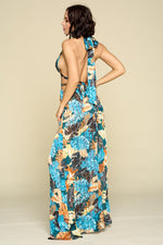 High Split Halter Maxi Dress