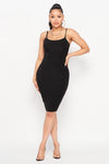 Solid Bodycon Dress