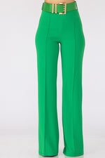 Green High Waist Pants