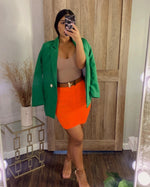 Green oversized blazer