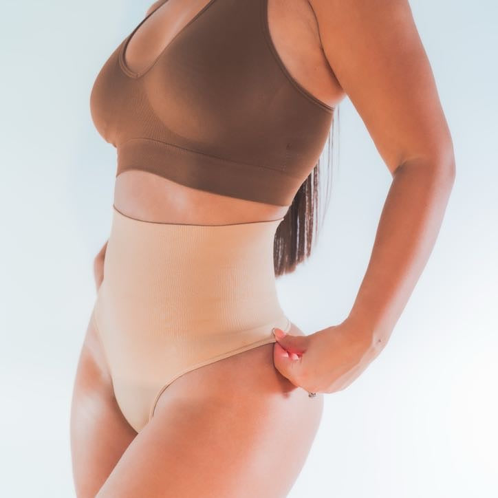 Women's Tummy Control Thong- Thong Shapewear Tummy Control High