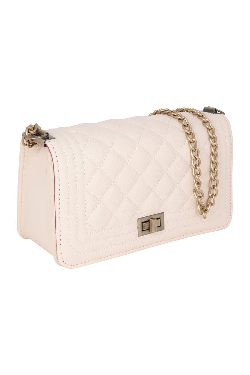 Ivory Quilted Bag